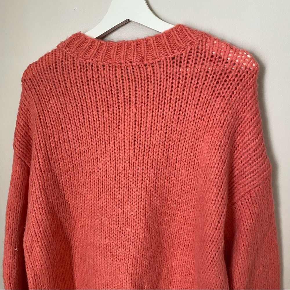 Sanctuary Sweater Coral Crewneck New Year New You Knit Casual Pink Telluride - Picture 5 of 9
